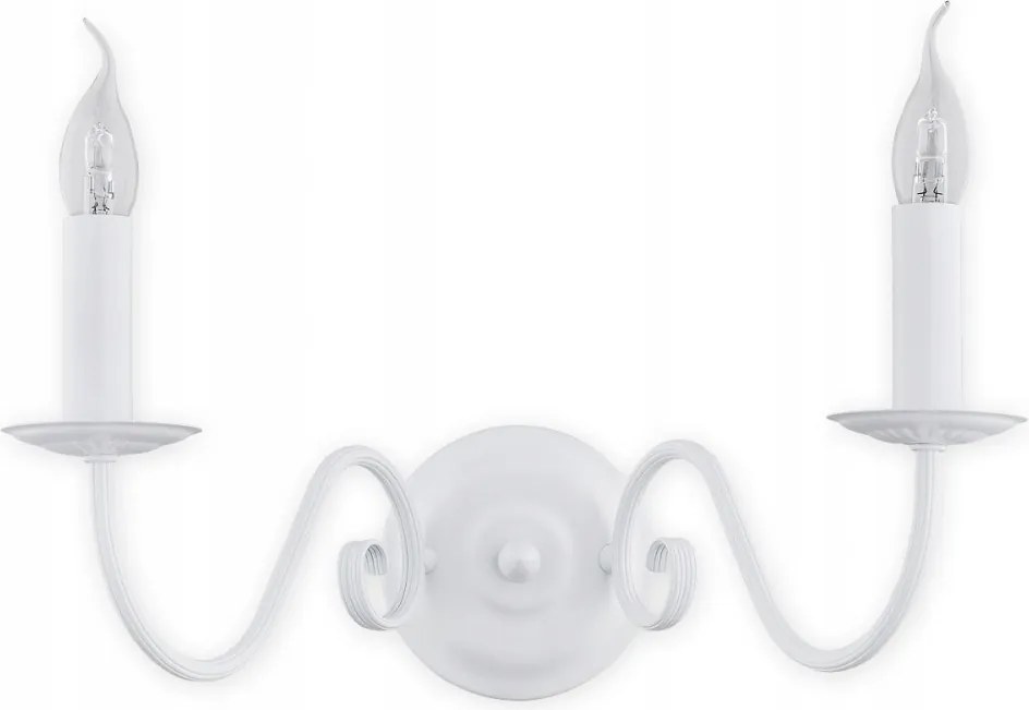 Ízléses Asti fali lámpa, kétlángú glamour nappali lámpa