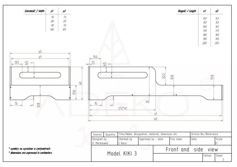 Gyerekágy 80x200 cm Kiki 3 - Adeko