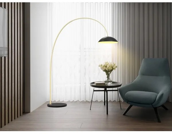 Wofi 3001-104 - LED Dimmelhető állólámpa ROSCOFF LED/21W/230V fekete/arany