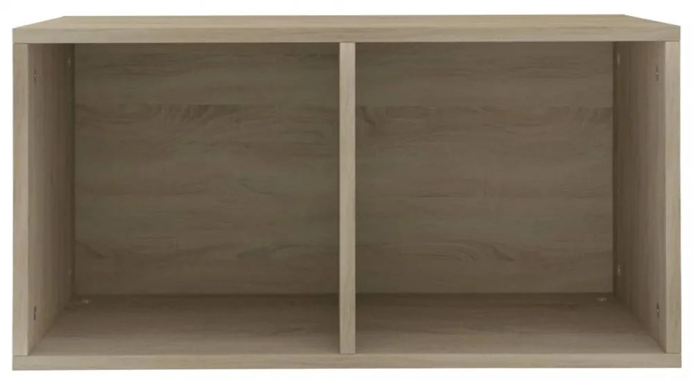sonoma tölgy színű szerelt fa lemeztároló doboz 71 x 34 x 36 cm
