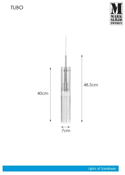 Markslöjd 108112 - Csillár zsinóron TUBO 1xE14/40W/230V