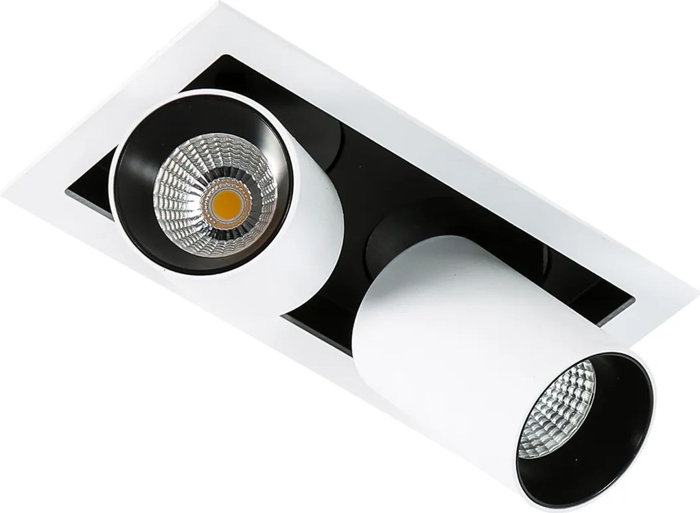 Italux modern LED süllyesztett mennyezeti lámpa mercanta fehér fekete itxgl7117-2 4000k