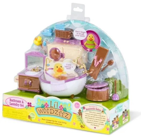 Li'l Woodzeez - Játékkészlet fürdőszoba bútor