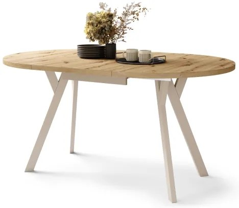 Étkezőasztal ARTUR artisan tölgy/bézs