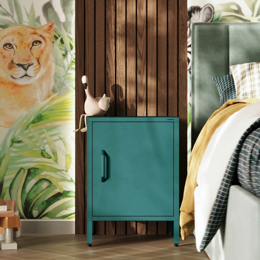 Éjjeliszekrény MIA, 424 x 595 x 400 mm, Modern: tengerszínű