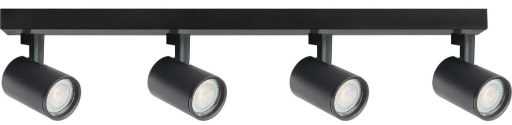 Spotlámpa LYNX 4xGU10/10W/230V fekete