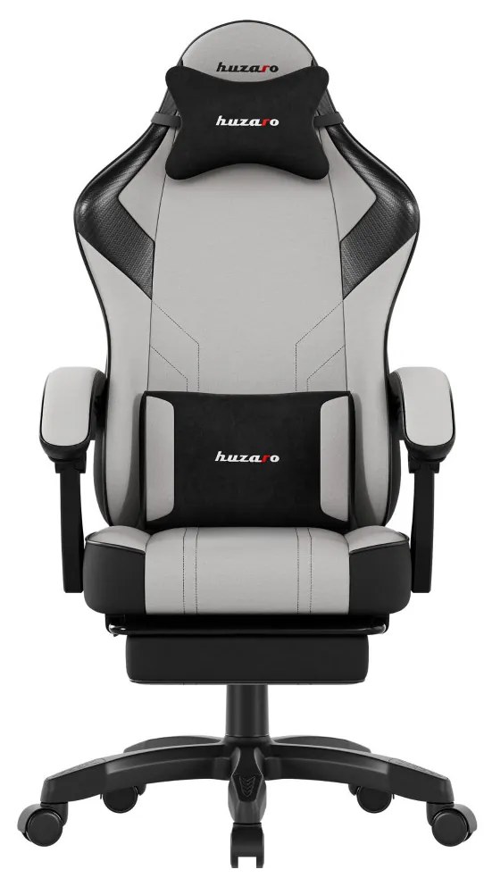 Gamer szék space 3.7 lábtartóval szürke