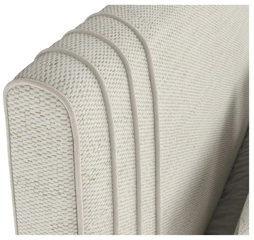 Bézs kárpitozott ágyneműtartós franciaágy 200x200 cm Musca – Maison de Rêve