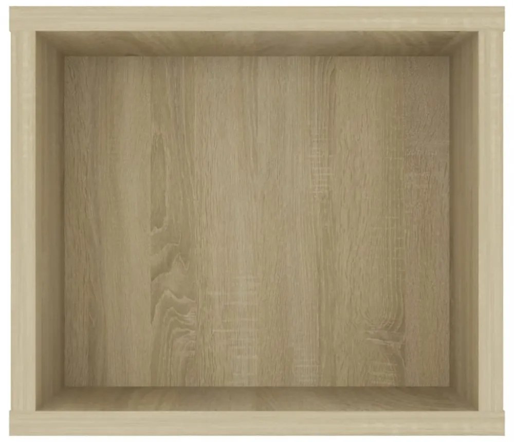 sonoma tölgy színű szerelt fa függő TV-szekrény 100x30x26,5 cm