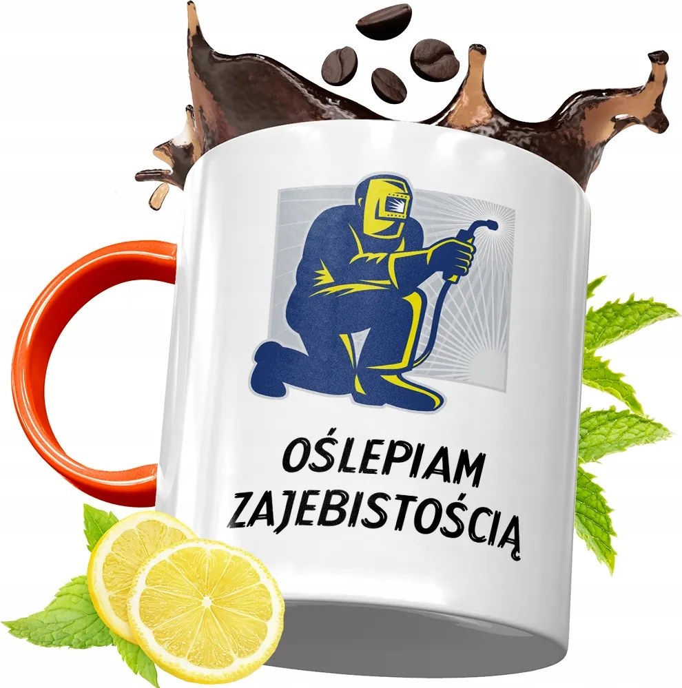 Narancssárga Bögre Hegesztőnek Tökéletes Ajándék fényképes nyomtatással