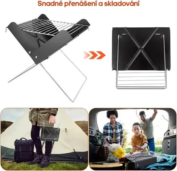 Home &amp; Marker Összecsukható hordozható grill - GRILLOMATE