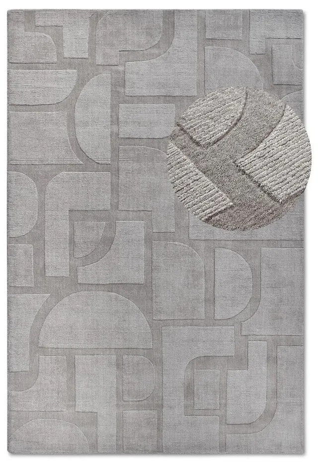 Szürke kézi szövésű gyapjú szőnyeg 120x170 cm Alexis – Villeroy&amp;Boch