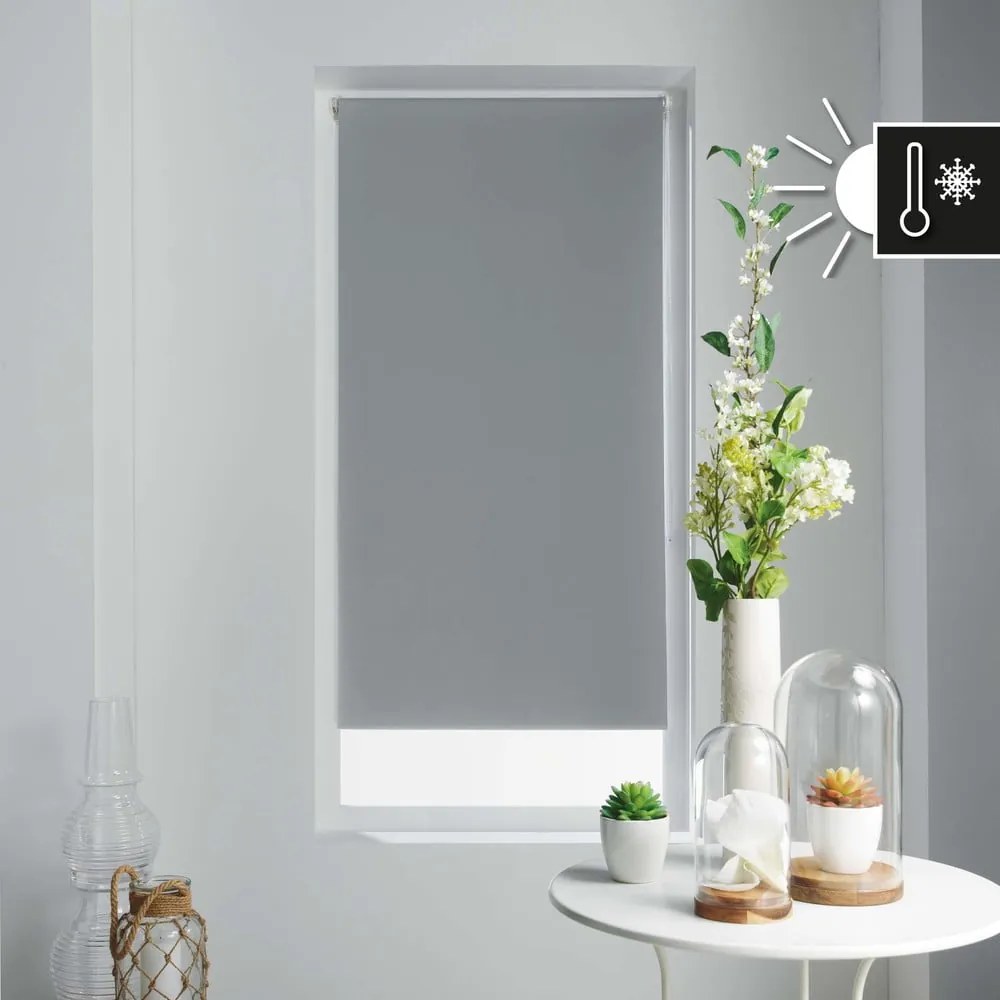 Szürke textil roló 90x180 cm Occult – douceur d'intérieur