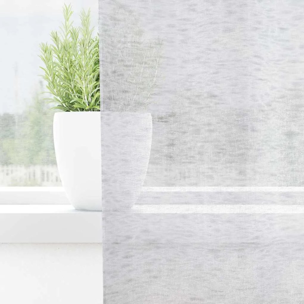 Függönyök függönyökkel 2 pcs Világosszürke 140x175cm Poliészter