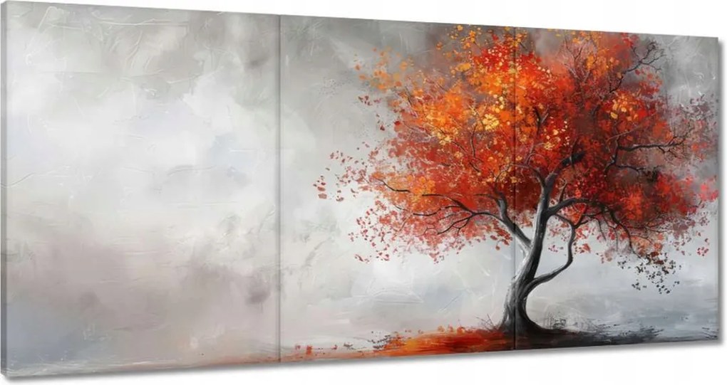 Vászonkép 180x90 Tűzszínekben pompázó fa