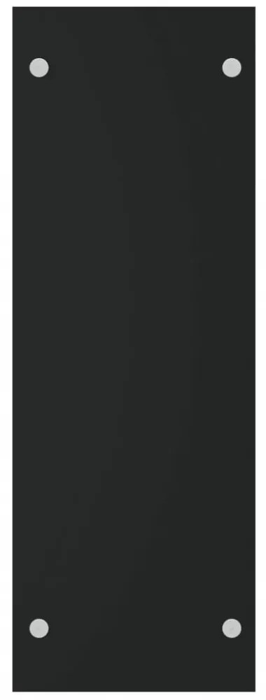 fekete edzett üveg tűzifatároló 40 x 35 x 100 cm