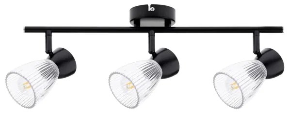 Spotlámpa BEST 3xE14/40W/230V fekete