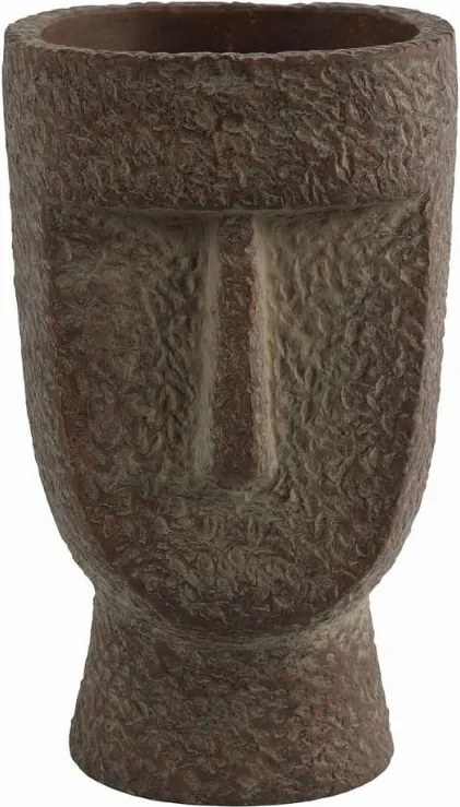 Barna virágtartó L-es arccal