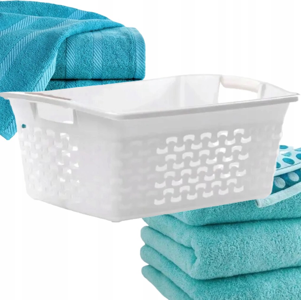 Szennyestartó Kosár Szabadon Álló Tároló Rendszerező Szürke Szellőző Branq 30L