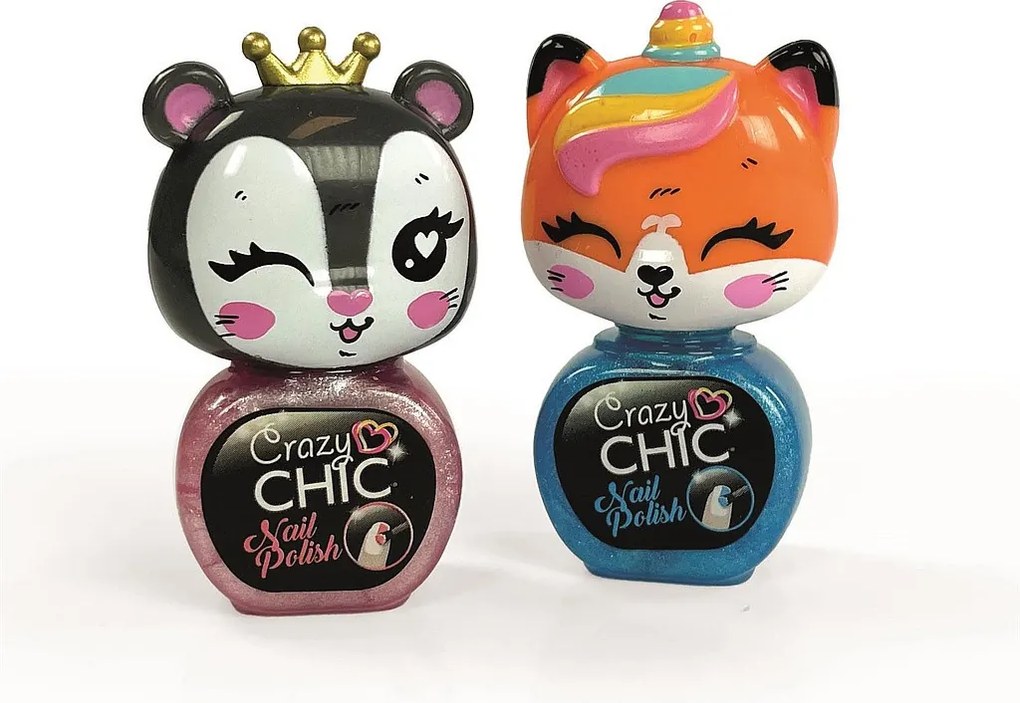 Crazy Chic Lovely Tigers csillámos körömlakk szett Clementoni