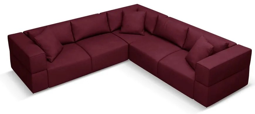 Borvörös sarokkanapé (variálható) Esther – Milo Casa
