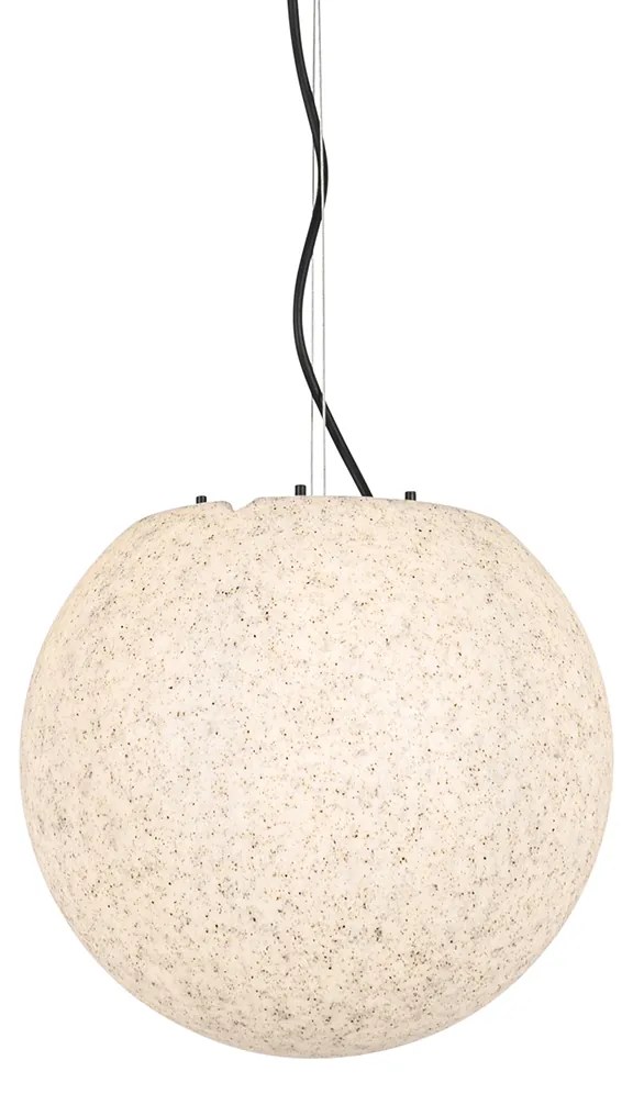 Modern kültéri lógólámpa szürke 35 cm IP65 - Nura