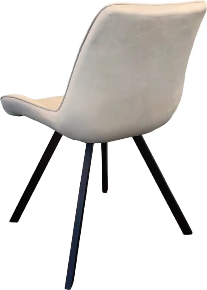 Étkezőszék, bézs Velvet szövet/fekete, SAMIRA