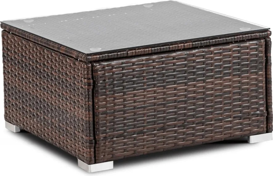 Kerti bútor szett barna/bézs színben – NEGRO