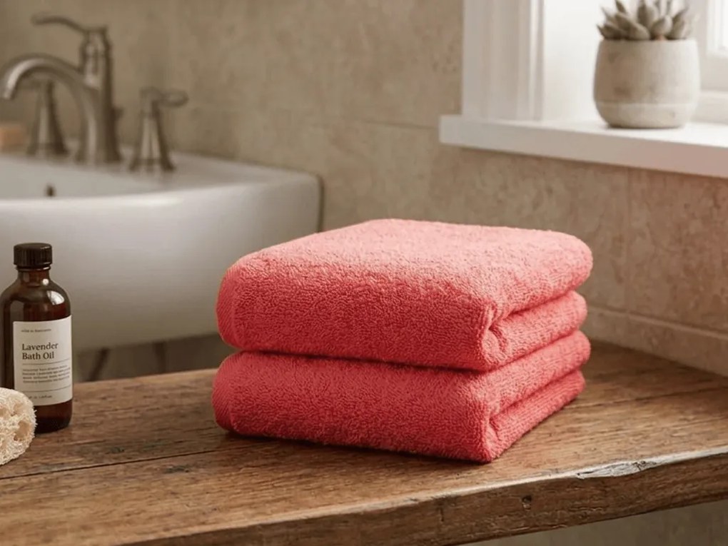 Törölköző NORIELLE 50x90 cm piros, 100% pamut