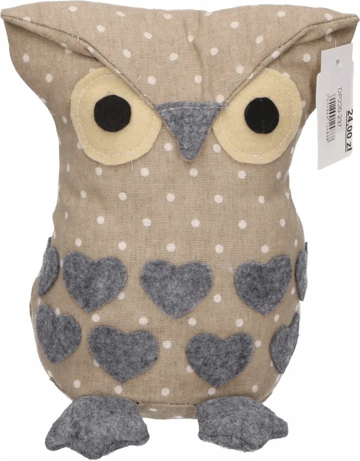 Bagoly natúr súlyzó nagy 20cm-es szobába