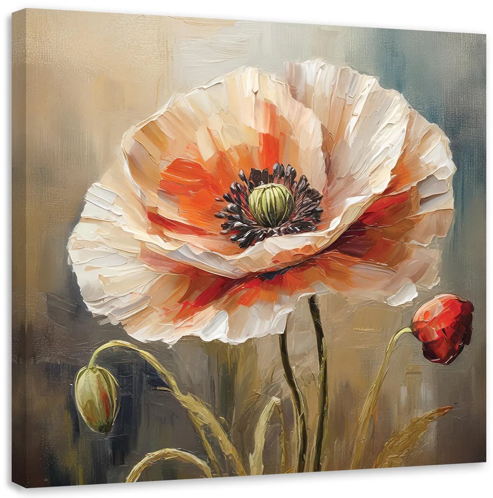 Gario Vászonkép Mák virág Természet Méret: 50 x 50 cm