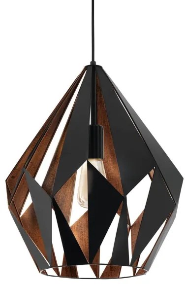 Eglo 49878 - Függeszték CARLTON 1 1xE27/60W/230V