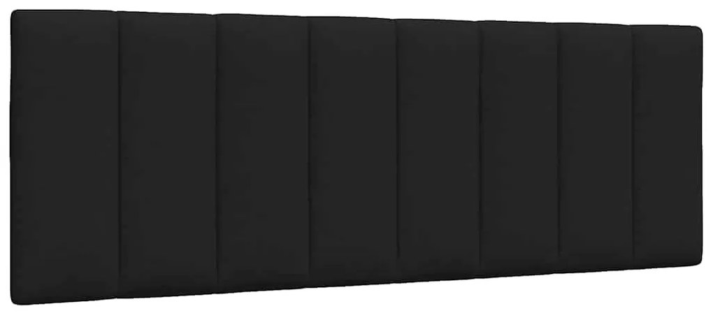 fekete szövet ágy matraccal 120x200 cm