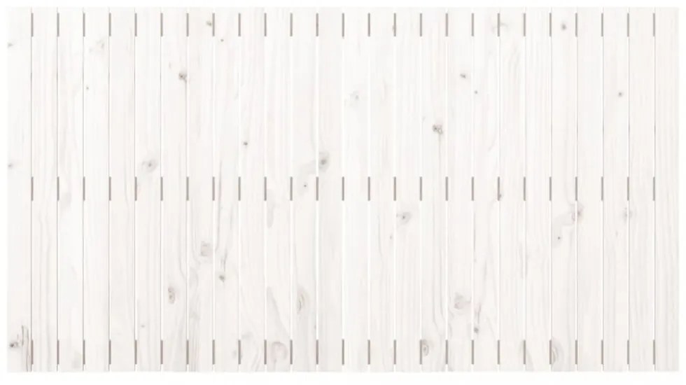 fehér tömör fenyőfa fali fejtámla 166x3x90 cm