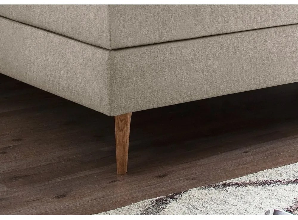 Bézs boxspring ágy 180x200 cm Massello – Meise Möbel