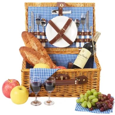 Fonott piknik kosár Central park Brown 4 személyre