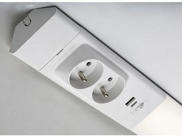 Rabalux 78042 - LED Pultmegvilágító konnektorral BILAL E LED/18W/230V 4000K 60 cm fehér