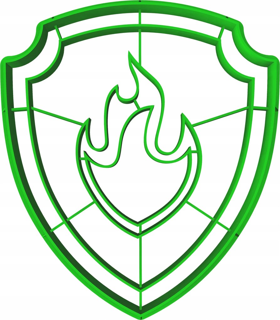 Sütemény lyukasztó forma Nagy mese Mancs Őrjárat Marshall kitűző 10cm