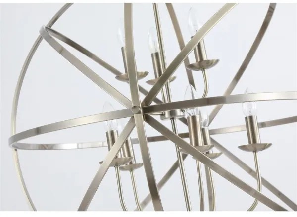 Searchlight 2478-8AB - Láncos csillár ORBIT 8xE14/60W/230V sárgaréz