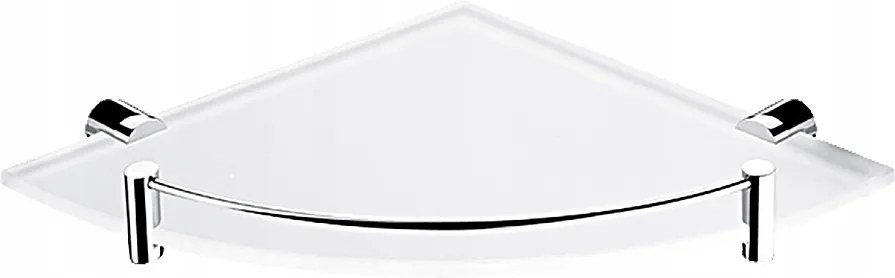 Nimco Bormo sarok fürdőszobai polc, matt üveg, szekrény, Br 11091RBX-26