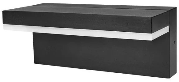 LED kültéri fali lámpatest LED/9W/230V 4000K IP44 fekete