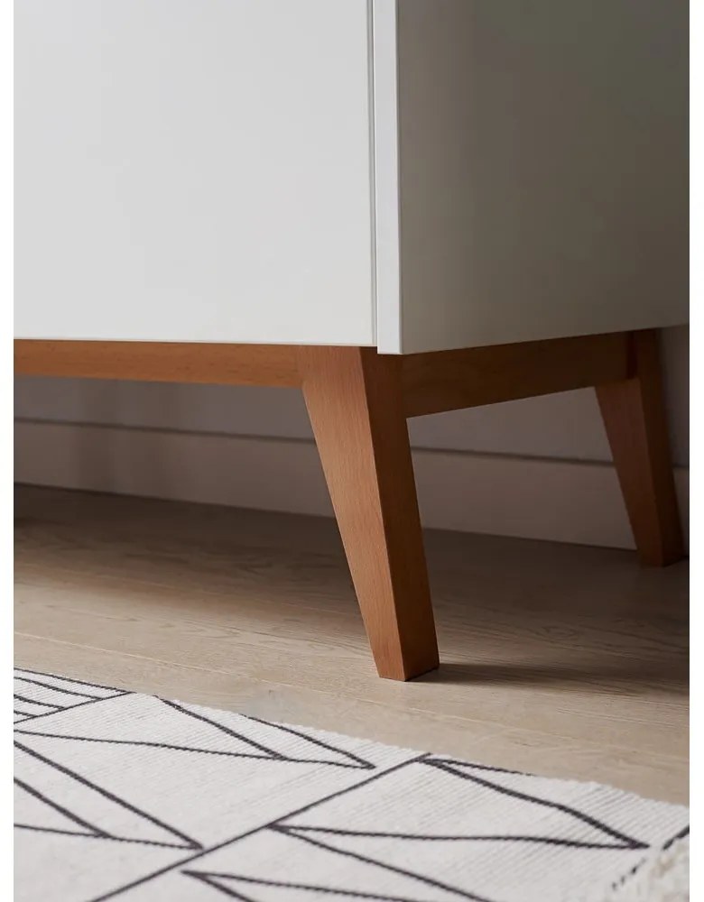 Swing fehér fiókos gyerek komód, 148 x 92 cm - Pinio