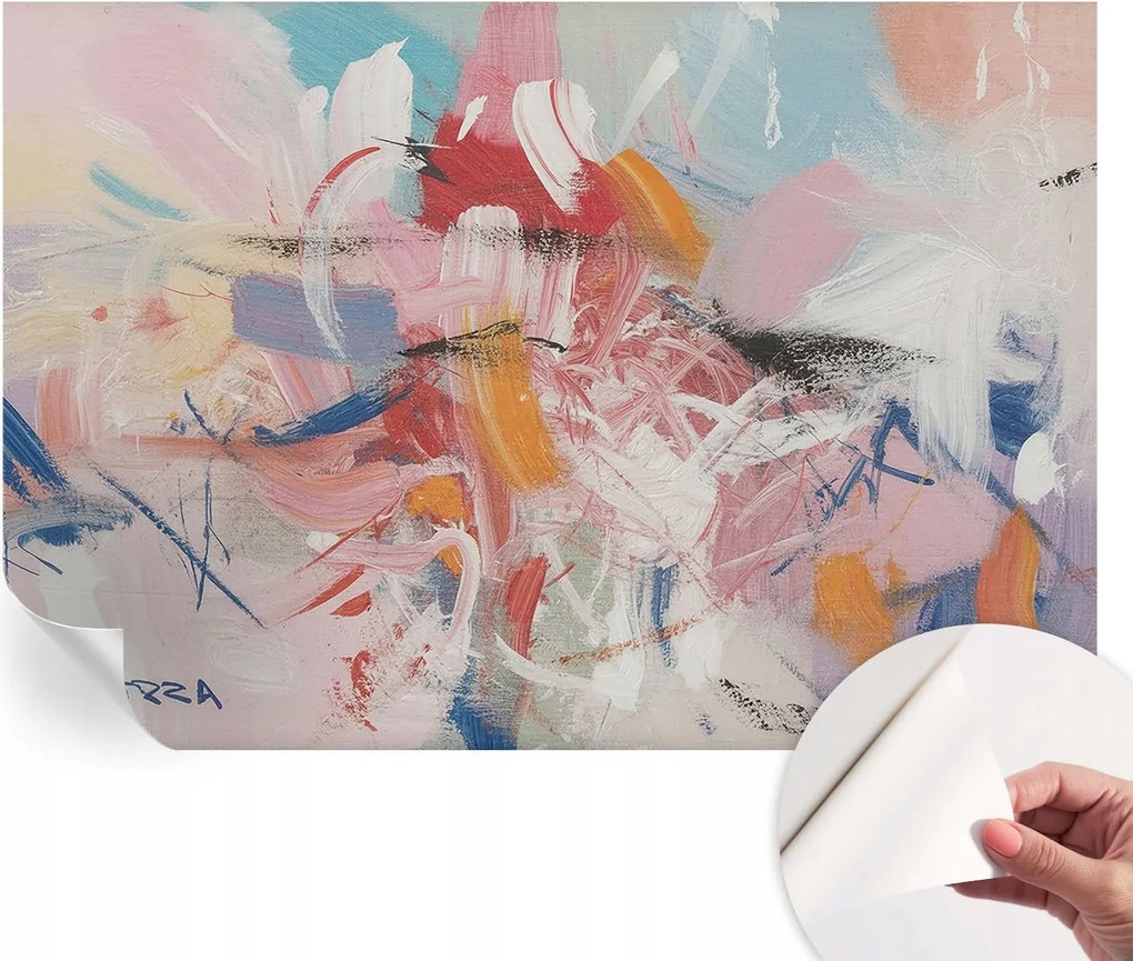 Öntapadós fotótapéta Egyszerű összeszerelés Harmonikus absztrakt 152x104 cm