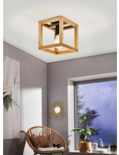 Eglo 32146 - Mennyezeti lámpatest BLACKCROWN 1xE27/40W/230V