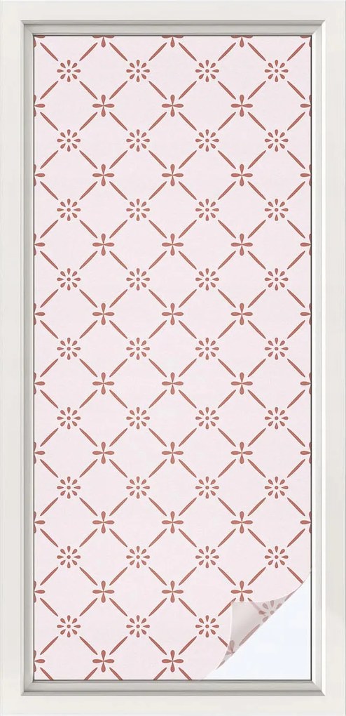 Ablakfólia öntapadós Adatvédelem Virágos minták 50x116 cm