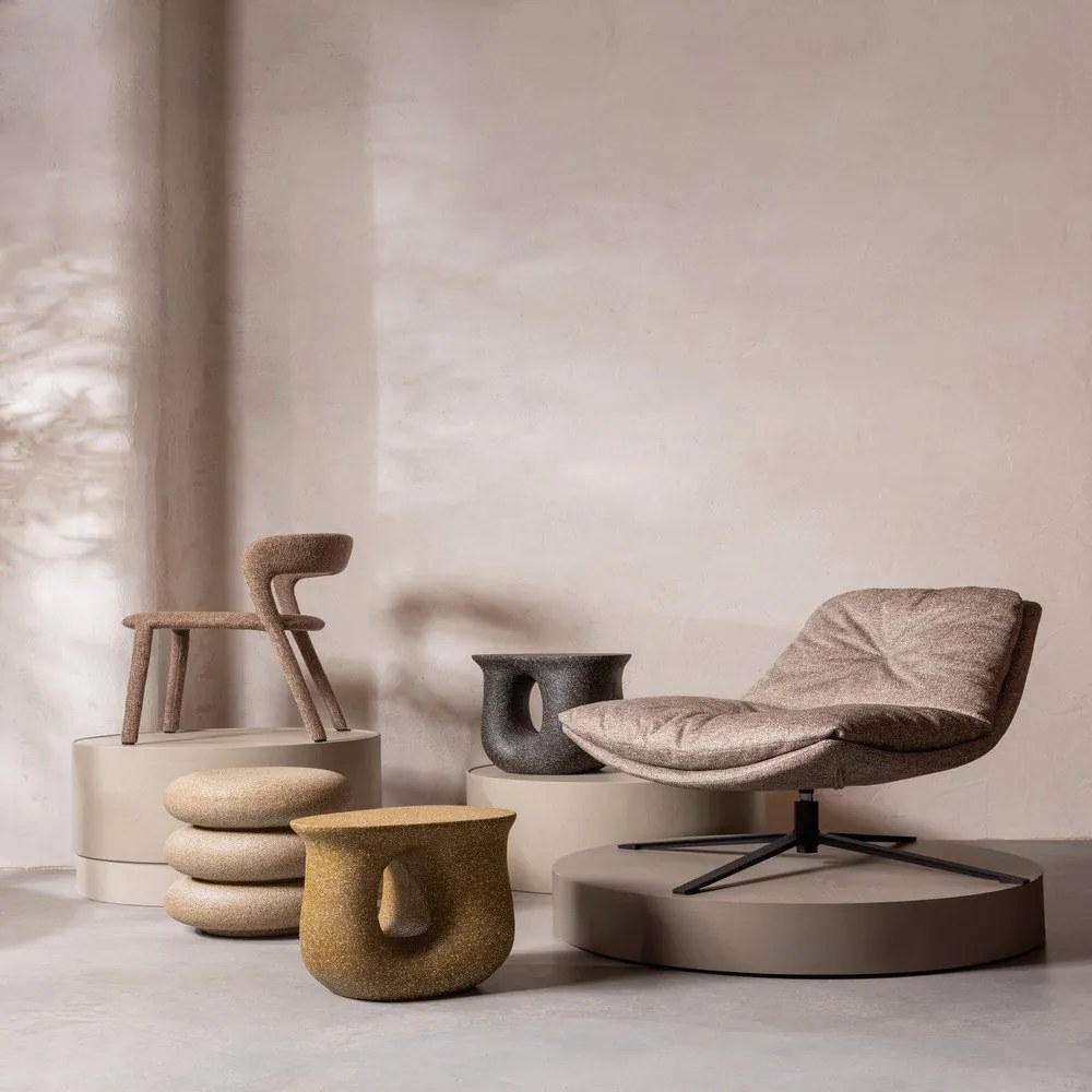 Natúr színű forgó fotel Arve – WOOOD