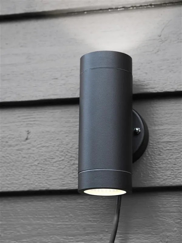 MARKSLÖJD 108169 GARDEN24 Modern Kültéri Fali Lámpa Fekete LED IP44