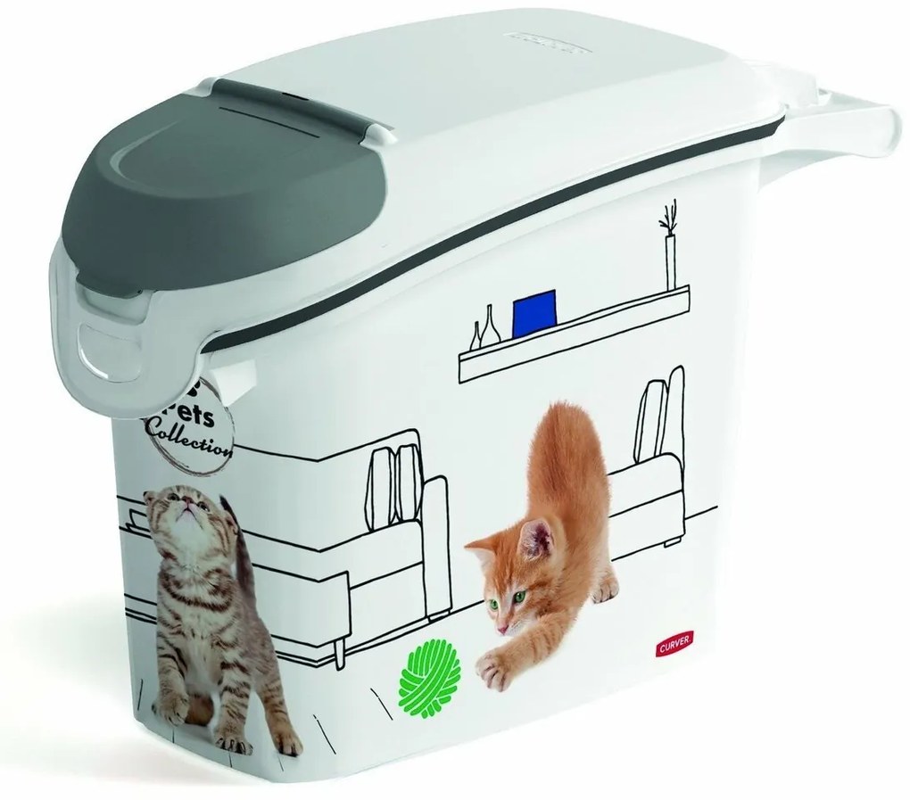 Curver 6 kg-os macskaeledel-tároló, 15 l