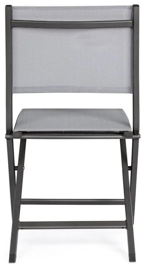 Szürke fém kerti szék Elin – Bizzotto