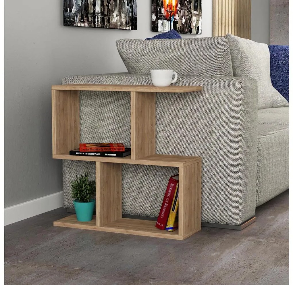 MANIA 60x60 cm barna dohányzóasztal